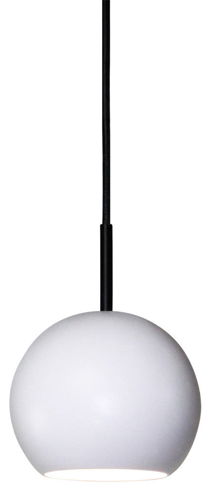 Orb Mini Pendant, Satin White