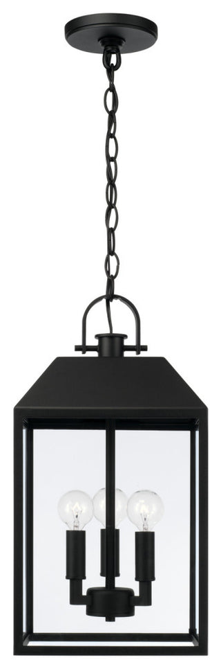 Capital Lighting 953434 Nelson 3 Light 10"W Outdoor Mini Pendant - Black