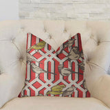 Bird Forest Multicolor Luxury Throw Pillow, 20"x30" Queen