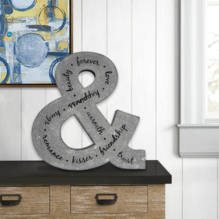 Galvanized Wall Ampersand