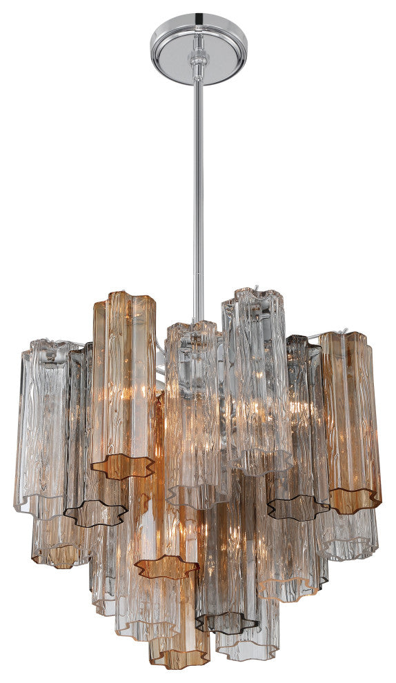 CRYSTORAMA Addis 4 Light Polished Chrome Chandelier