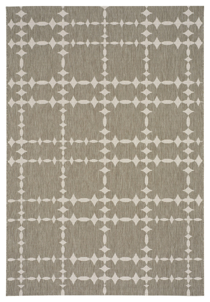 COCOCOZY Elsinore-Tower Court, Woven Rectangle Rug, Wheat, 5' 3"x7' 6"