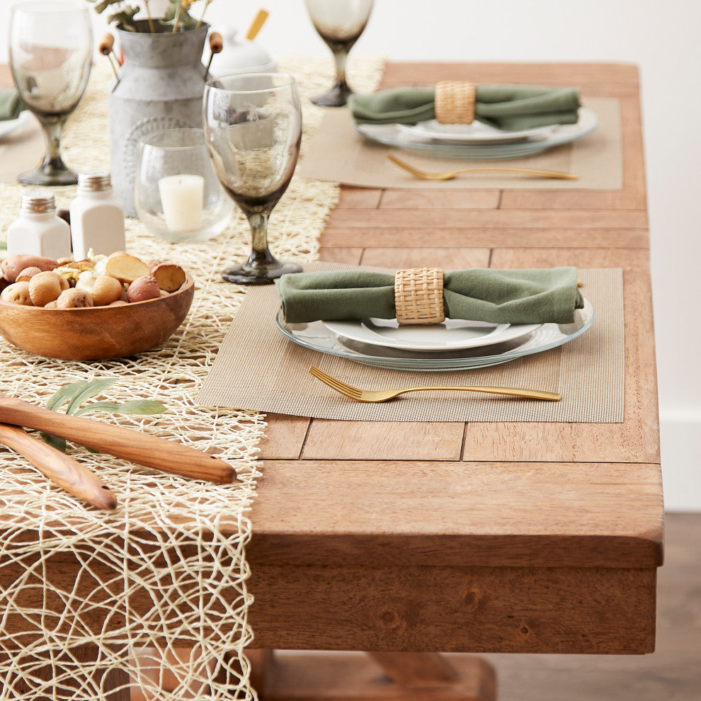 DII Stone PVC Doubleframe Placemat 6 Piece
