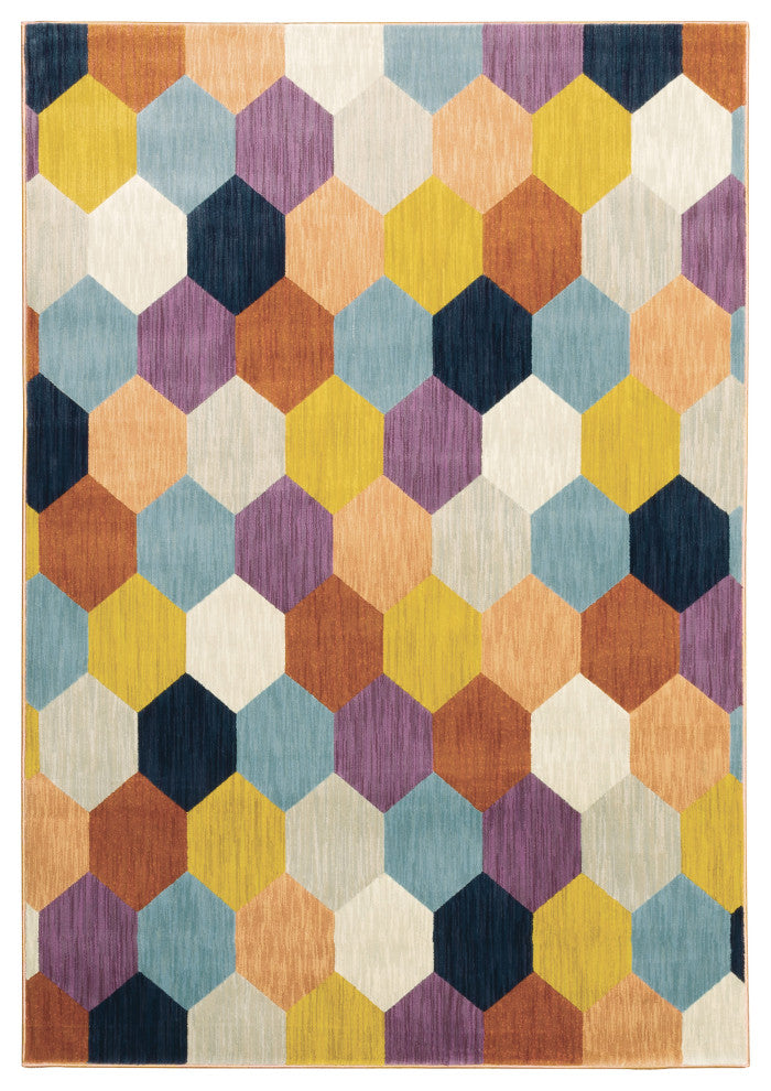 Oriental Weavers Xanadu Multi/ Multi Geometric Indoor Area Rug 6'7"X9'6"