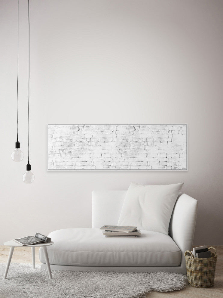 "My Freedom" Floater Framed Painting Print on Canvas, 30x10