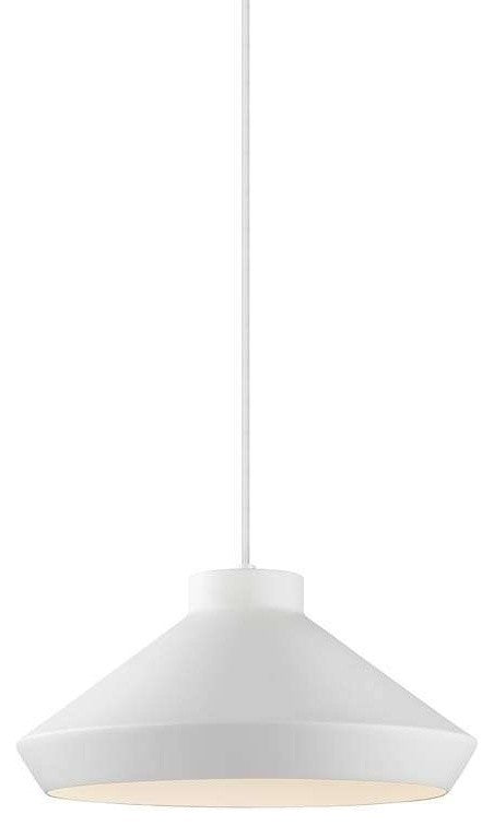 Koma Architectural Meiji Pendant With GU24 Base, Satin White