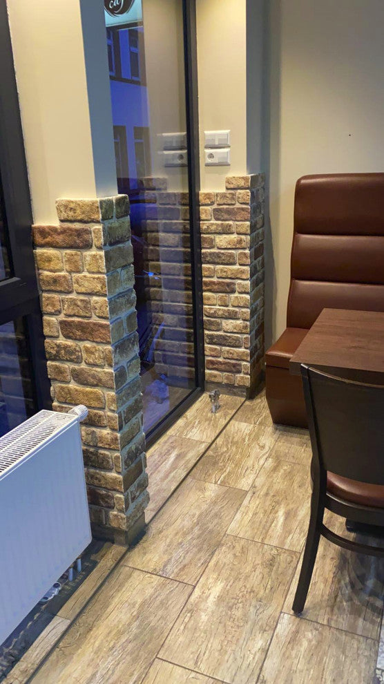 Faux Brick 3D Wall Panels, Light Brown, Sample 10x10"