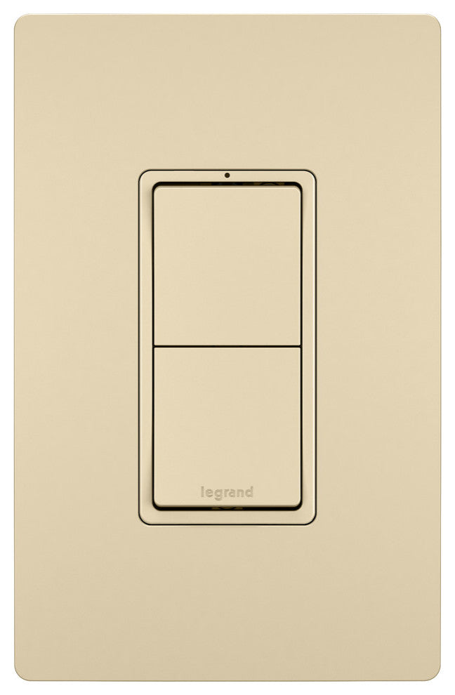 Two Single Pole Switches, Ivory