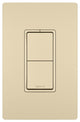 Two Single Pole Switches, Ivory