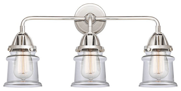 288-3W-PC-G182S-LED 3 Light 23.25" Bath Vanity Light, Polished Chrome