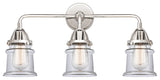 288-3W-PC-G182S-LED 3 Light 23.25" Bath Vanity Light, Polished Chrome