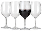 Lily's Home Unbreakable Cabernet and Merlot Bordeaux Red Wine Glasses, Made of S