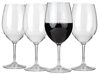 Lily's Home Unbreakable Cabernet and Merlot Bordeaux Red Wine Glasses, Made of S