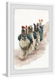 "Llamas in a Row" Framed Painting Print, 30"x45"