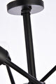 Aria 6-Light Black Flushmount