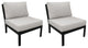 kathy ireland Madison Ave. Armless Sofa 2 Per Box in Truffle