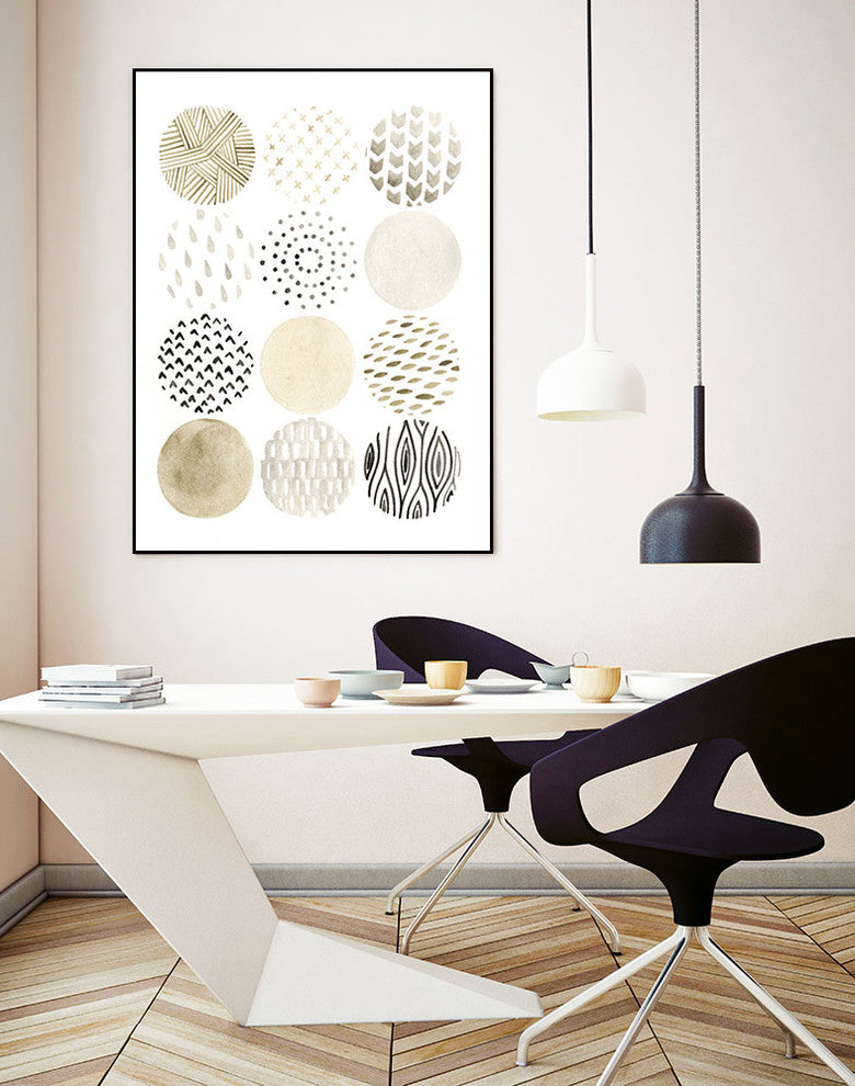 "Neutral Pattern Play I" CF Print, 30"x40"