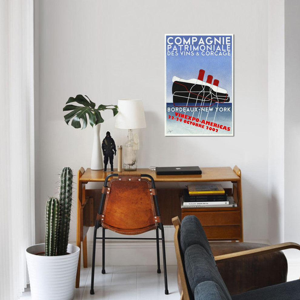 "Transat" by Jean-Pierre Got, Canvas Print, 18"x12"