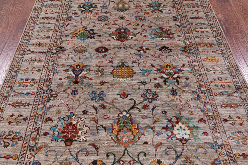 Persian Tabriz Handmade Wool Rug 5' 9" X 8' 0" Q11269