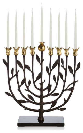 Michael Aram Pomegranate Kosher Menorah