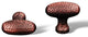 Distressed Copper RKI Slim Egg Knob with Divet Indents, RKICK9312DC