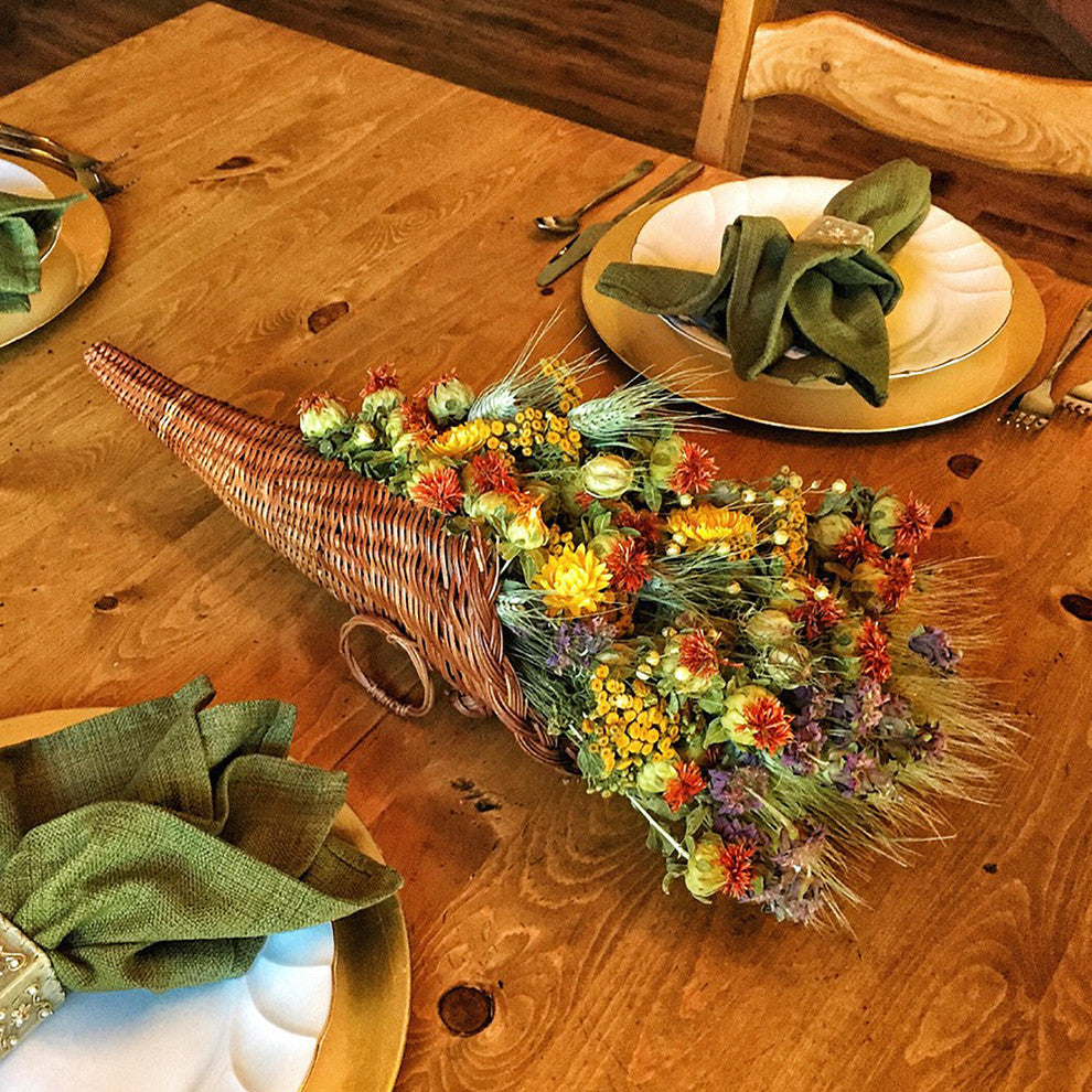 Cornucopia Floral Arrangement