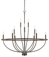 Capital Lighting 428501 Greyson 12 Light 40"W Taper Candle - Bronze