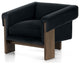 Cairo Chair-Modern Velvet Smoke
