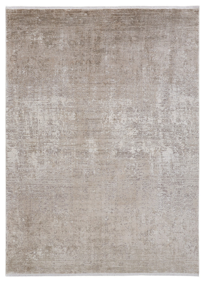 Weave & Wander Lindstra Rug, Taupe/Gray/Tan, 6ft-6in x 9ft-6in Rug
