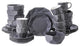 Stone Lain Jamie Porcelain 32 Piece Dinnerware Set, Grey