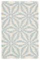 Dash & Albert Aster Sky Hand Micro Hooked Wool Rug, Blue, Runner-2'6" x 8'
