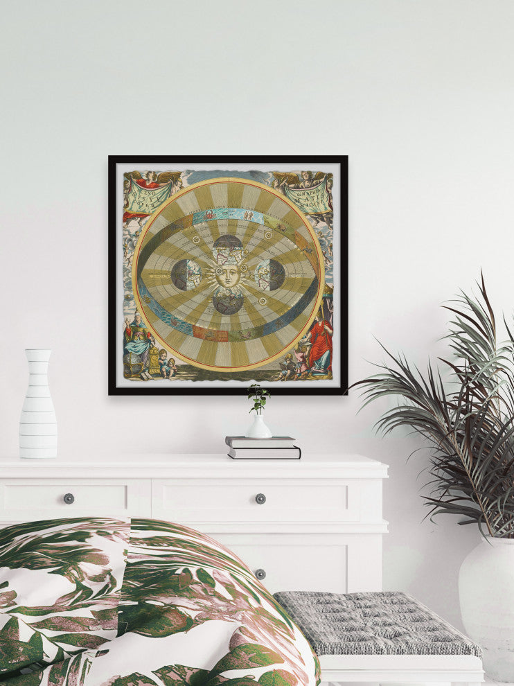 "Zodiac Sphere" Framed Painting Print, 32x32