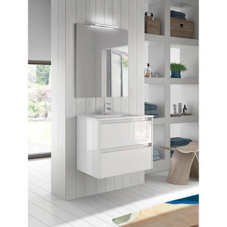 32" Wall-Mount 2 Drawers White Vanity Cabinet Sansa by Royo