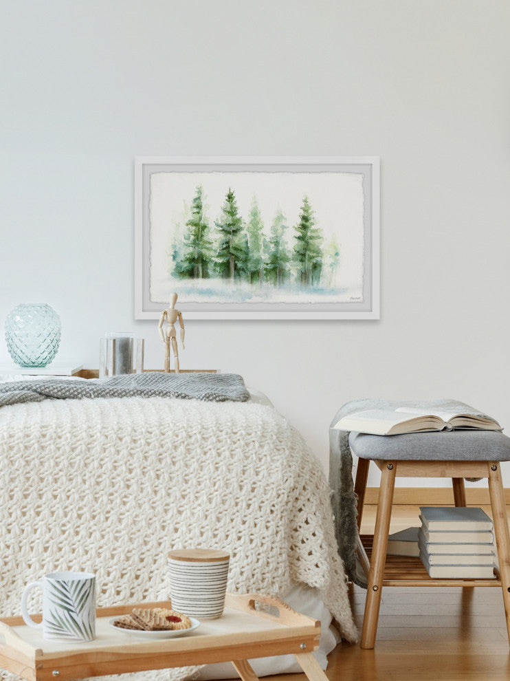 "Amongst the Trees" Framed Painting Print, 12x8