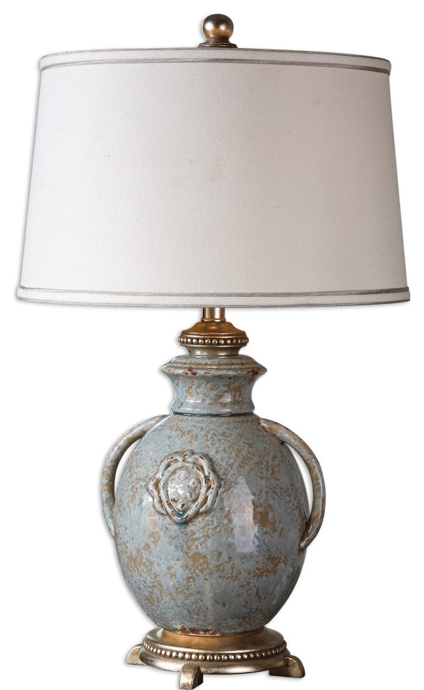 Uttermost Cancello Glaze Lamp, Blue