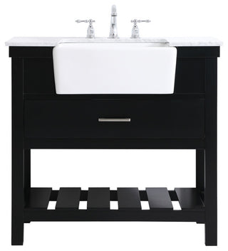 Home Living 22" Farmhouse Black-Light Bathroom Vanity