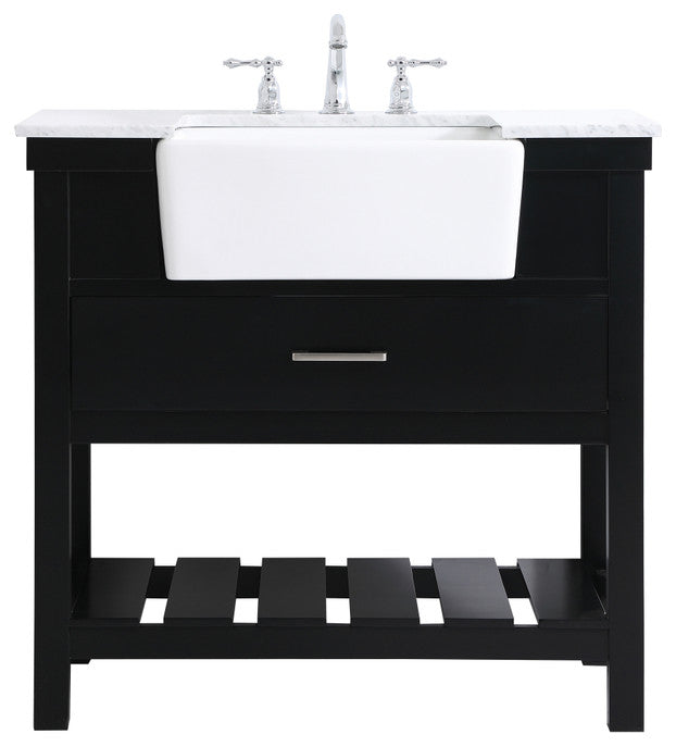 Home Living 22" Farmhouse Black-Light Bathroom Vanity