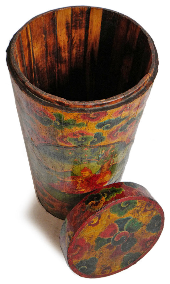 Consigned Tibetan Cylinder Box
