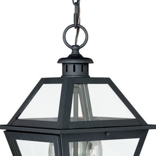 Nottingham 9-in Outdoor Pendant Textured Black