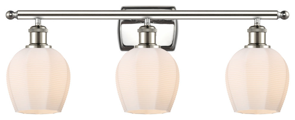 Innovations 516-3W-PN-G461-6 3 Light Bath Vanity Light, Polished Nickel