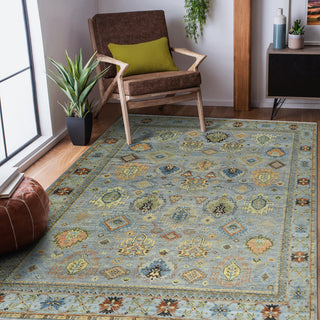 Milano Effy Area Rug, Gray, 9' x 12', Bordered