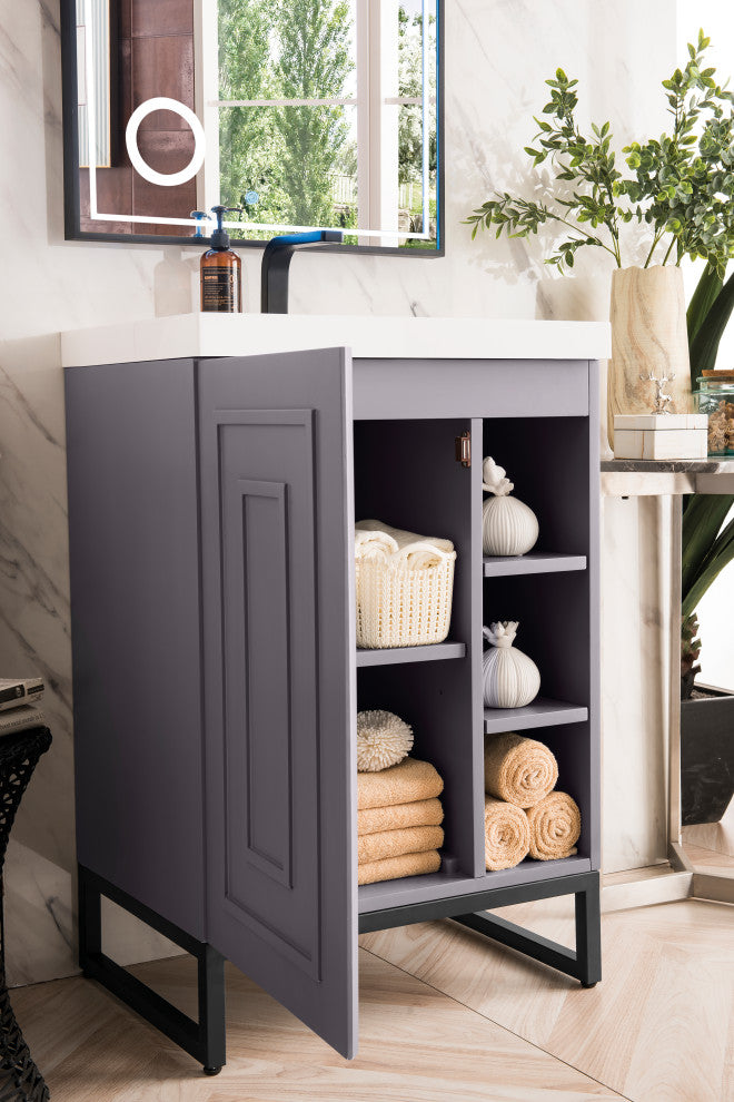 Alicante 24" MC Acacia Vanity, Black