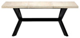 vidaXL Dining Table White 70.9"x35.4"x29.5" Solid Mango Wood
