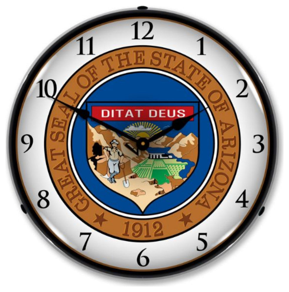 811185 Arizona State Seal Clock