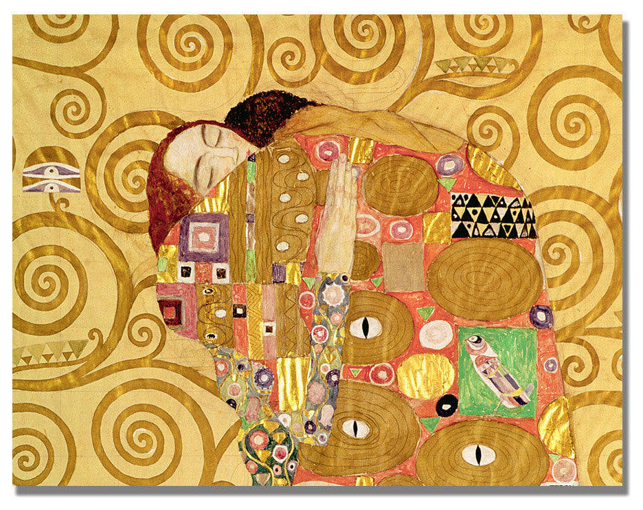 'Fulfilment' Canvas Art by Gustave Klimt