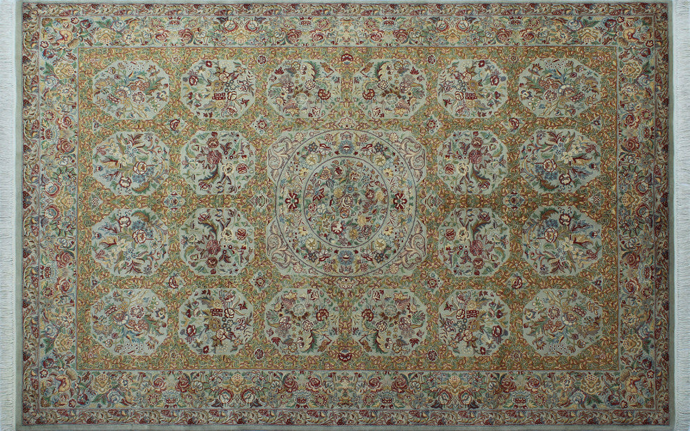 Pak-Persian Abusan Light Gray Rug, 6'2x9'3