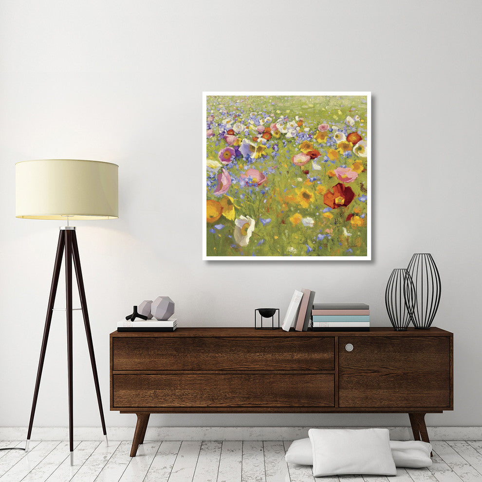 "Champ de Fleur I" Digital Paper Print by Shirley Novak, 42"x42"