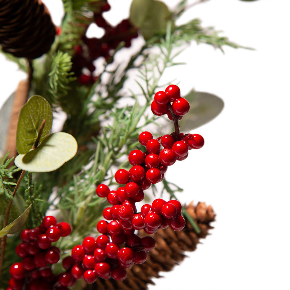 20"H Christmas Floral Table Tree Decor