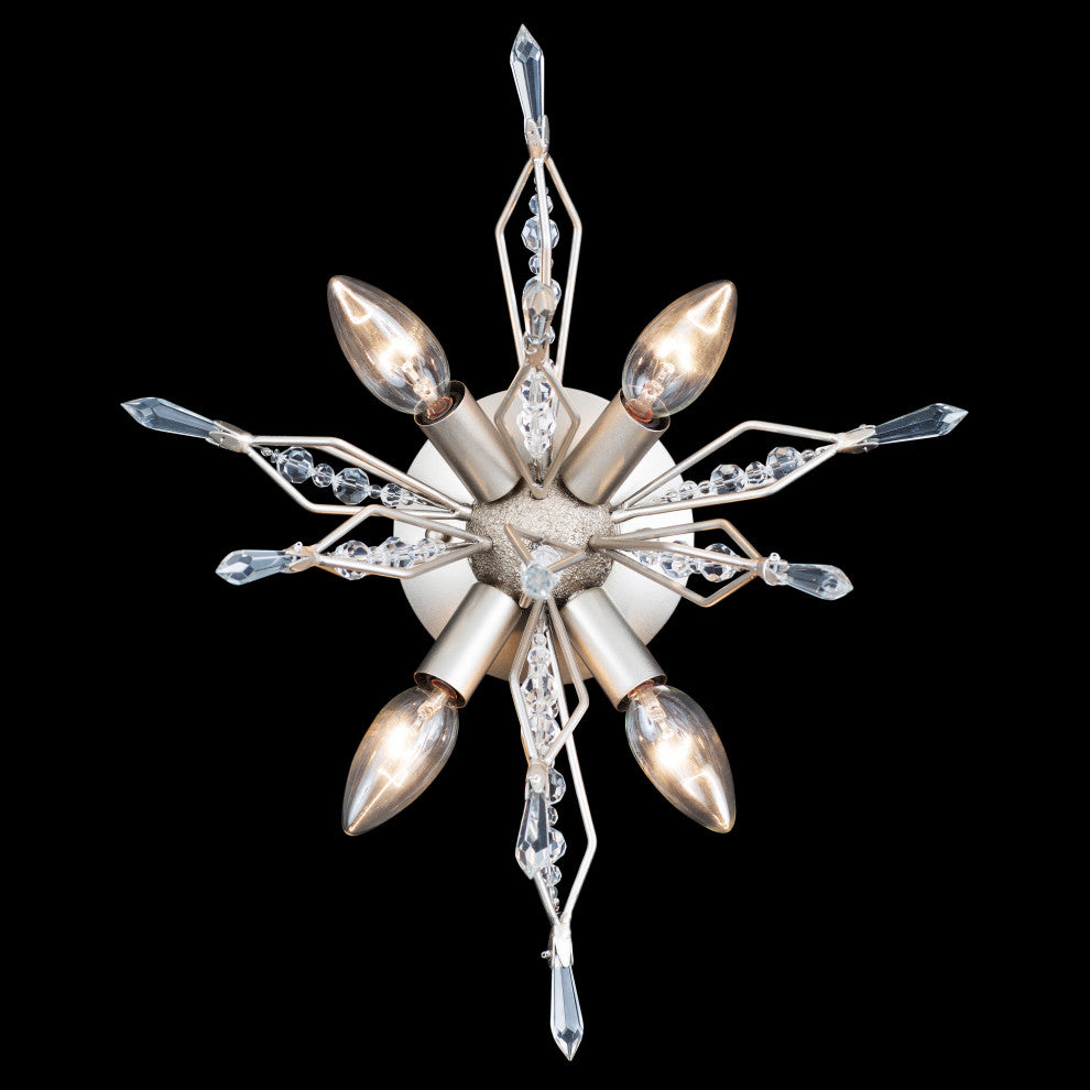Varaluz 311W04 Orbital 16" Crystal Sputnik Wall Sconce - Gold Dust