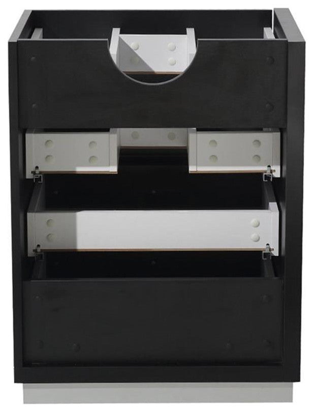 Fresca Livello 24" Black Modern Bathroom Cabinet